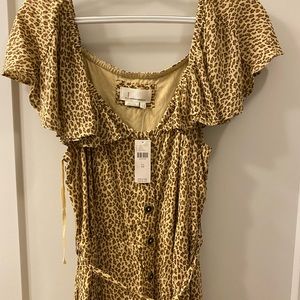 Anthropologie Animal Print dress/size 10